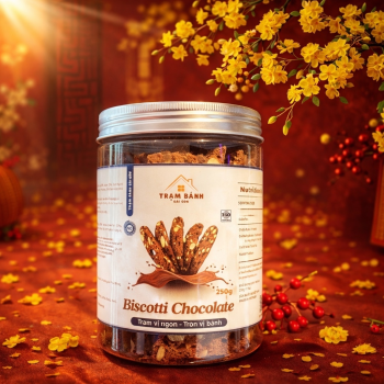 Biscotti Healthy Nguyên Cám [Hộp 250g] – Giòn Nhẹ, Ít Ngọt, Giàu Hạt Dinh Dưỡng