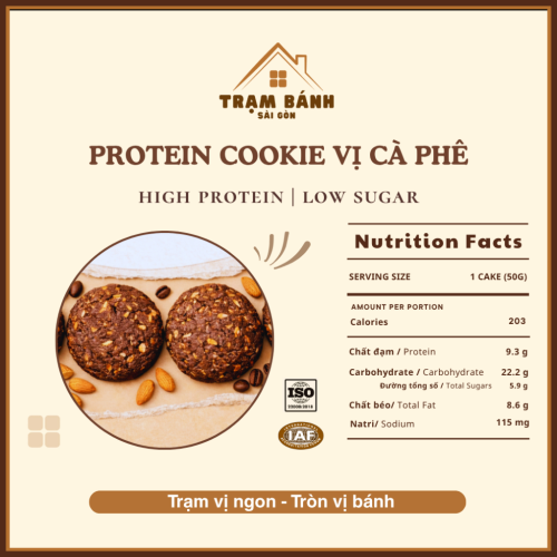 Bánh Protein Cookie Healthy Ăn Kiêng