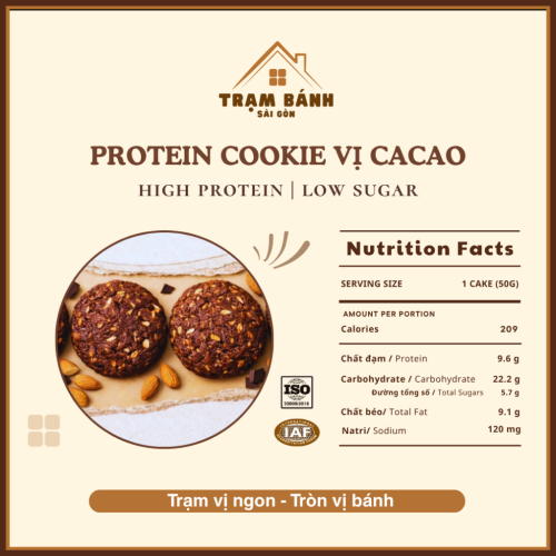 Bánh Protein Cookie Healthy Ăn Kiêng