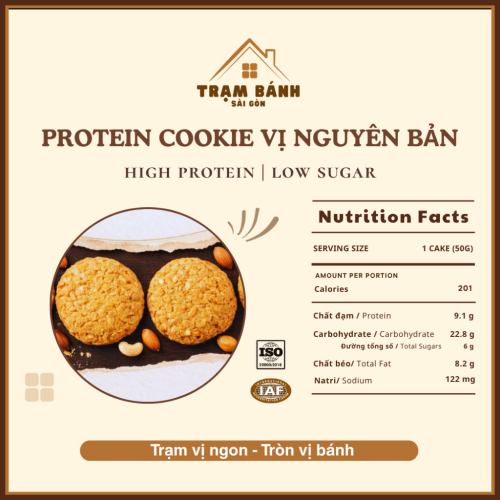 Bánh Protein Cookie Healthy Ăn Kiêng