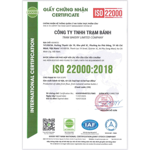 Biscotti Healthy Nguyên Cám [Hộp 250g] – Giòn Nhẹ, Ít Ngọt, Giàu Hạt Dinh Dưỡng