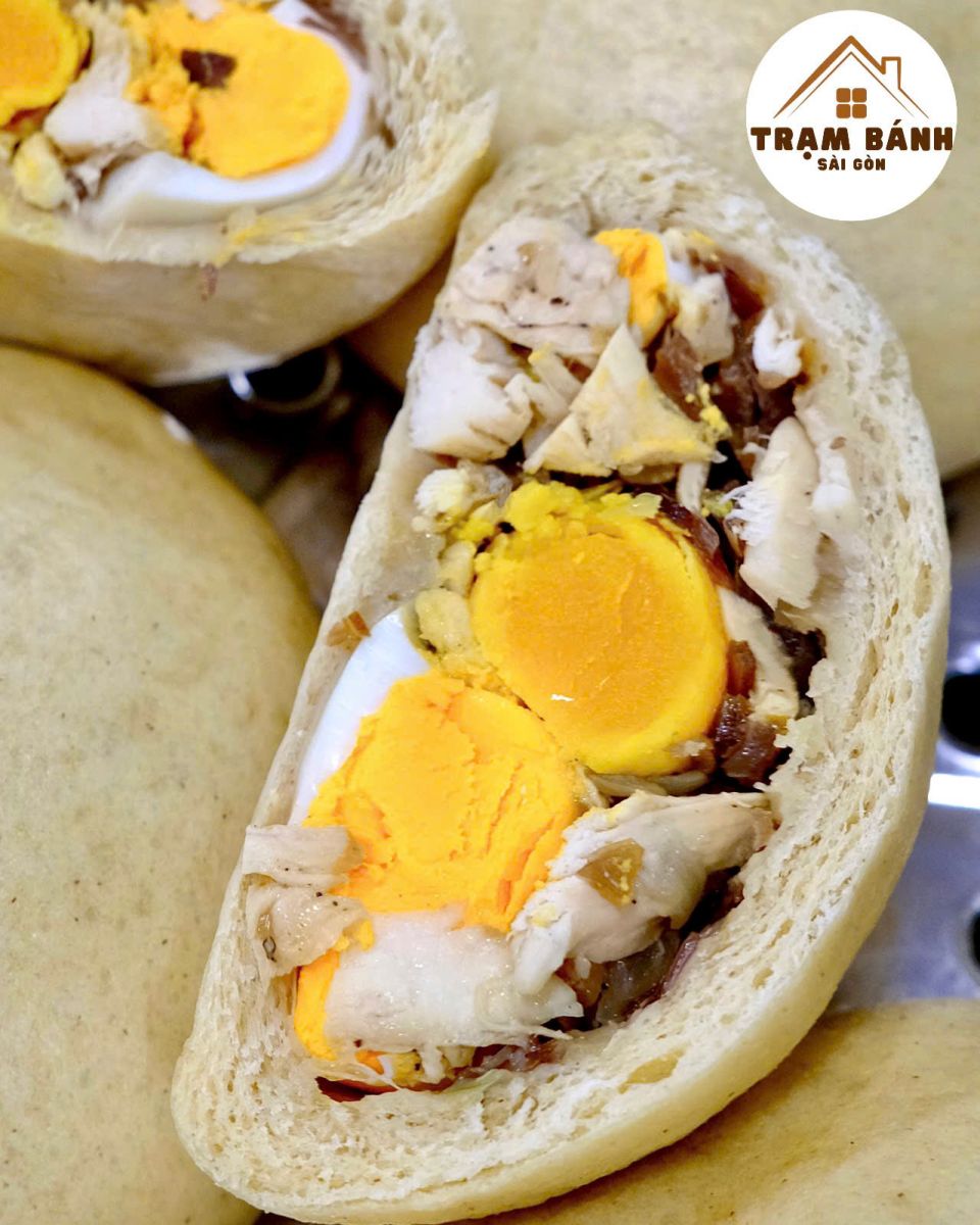 Bánh bao nguyên cám siêu ức gà